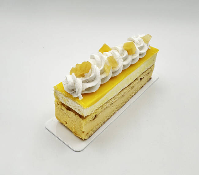 Monoporzione mango e limone della Pasticceria Alké